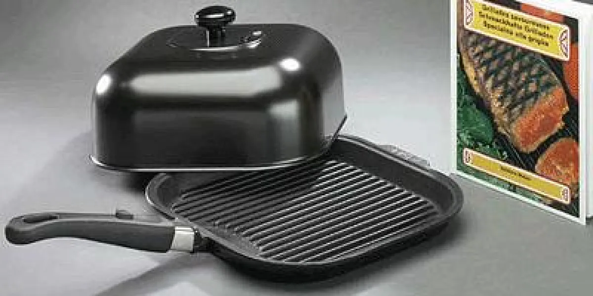 Grillpfanne SUPER PLUS mit Garhaube