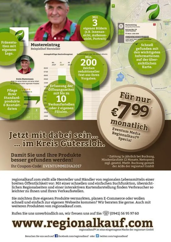 Beispielanzeige Kooperation
