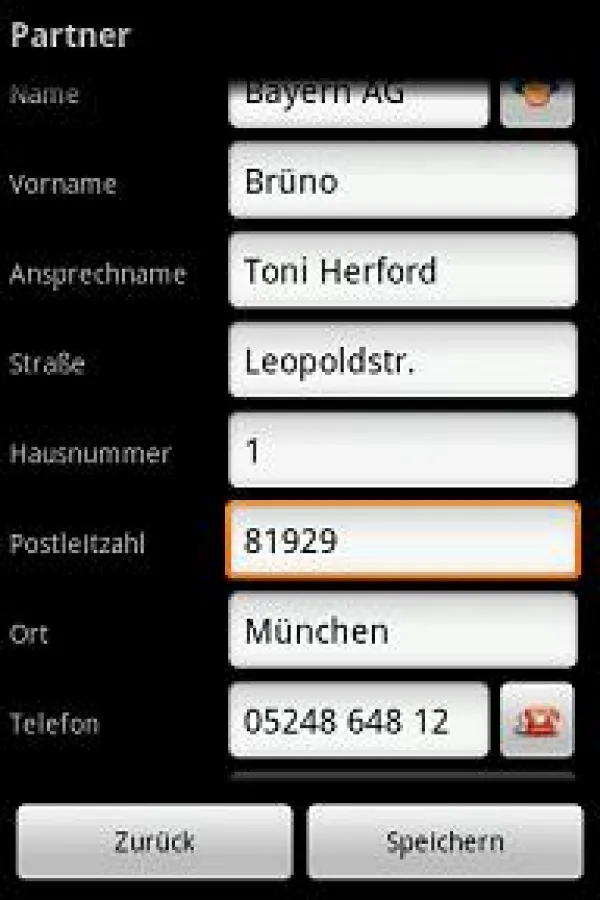 Benutzeroberfläche - übersichtlich und chic