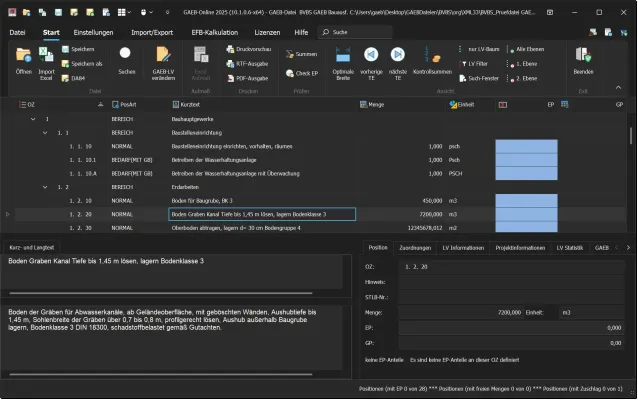 Bild: GAEB-Online 2025 und Excel-EFB-Kalkulation: Effiziente Angebotsbearbeitung
