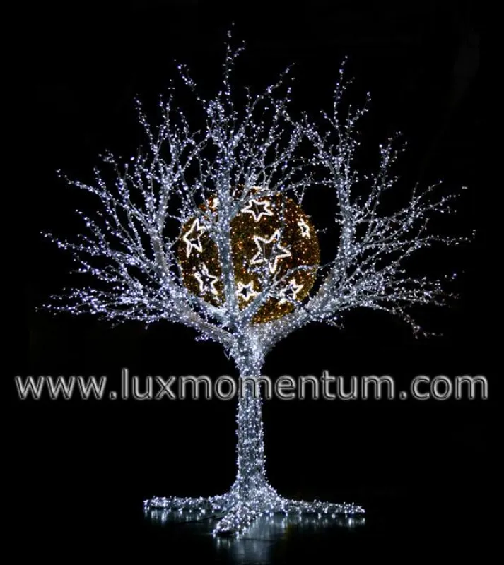 Artificial Tree with Starball - LUX MOMENTUM GmbH