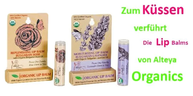Zum Küssen verführt: Die Lip Balms von Alteya Organics Bild: Zum Küssen verführt: Die Lip Balms von Alteya Organics