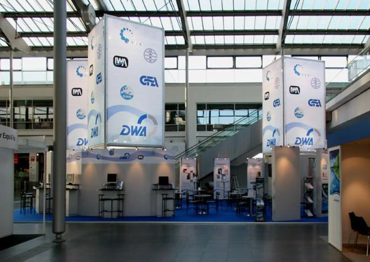 DWA Messestand auf der IFAT in München von Messebauer stand-design.de GmbH