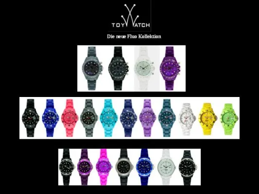 Bild: ToyWatch präsentiert die FLUO WINTER KOLLEKTION - Bunte Farben gegen Wintergrau und für Frühlingsgefühle