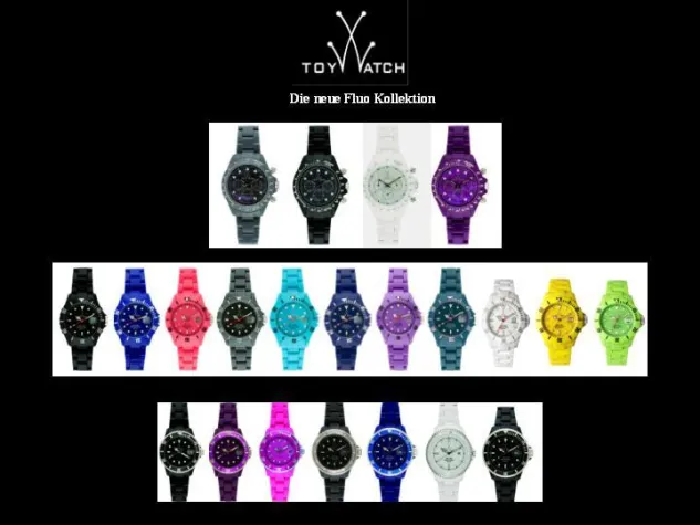 Bild: ToyWatch präsentiert die FLUO WINTER KOLLEKTION - Bunte Farben gegen Wintergrau und für Frühlingsgefühle