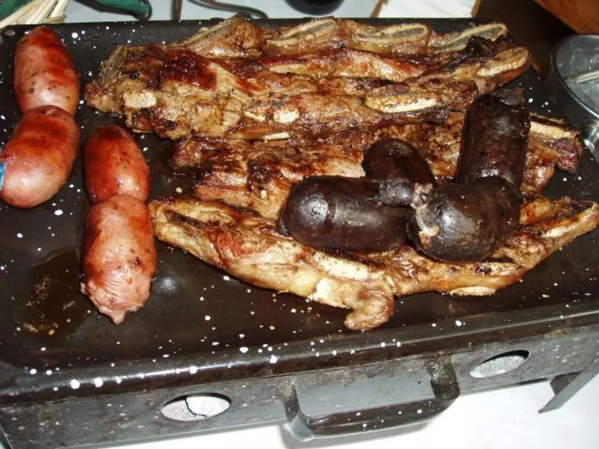typisches Asado, welches in Restaurants gereicht wird