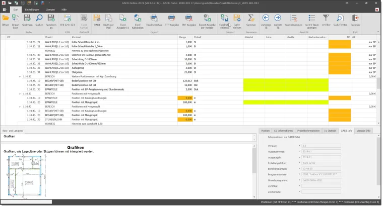 Bild: GAEB-Online 2021 und Excel – eine unschlagbare Verbindung für effizientes Arbeiten