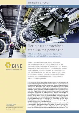 Developing more flexible turbomachines Bild: Developing more flexible turbomachines