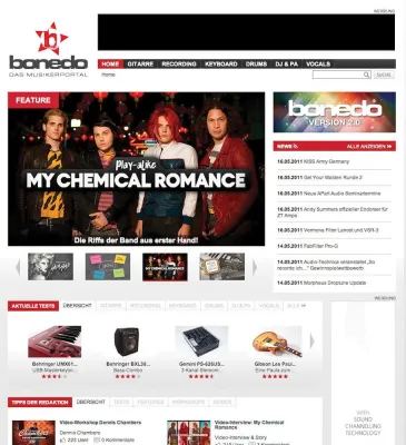 Bild: bonedo.de – das Musikerportal geht in die 2. Runde