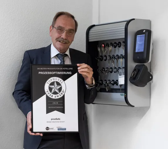 Bild: Das Schlüsselverwaltungssystem proxSafe von deister electronic räumt beim „Tophotel Star Award 2020“ ab