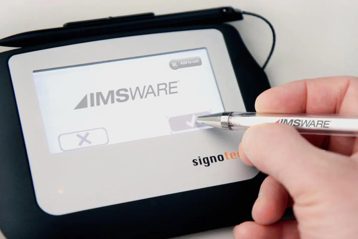 IMSWARE integriert jetzt die Pads von Signotec für Unterschriften direkt ins CAFM-System
