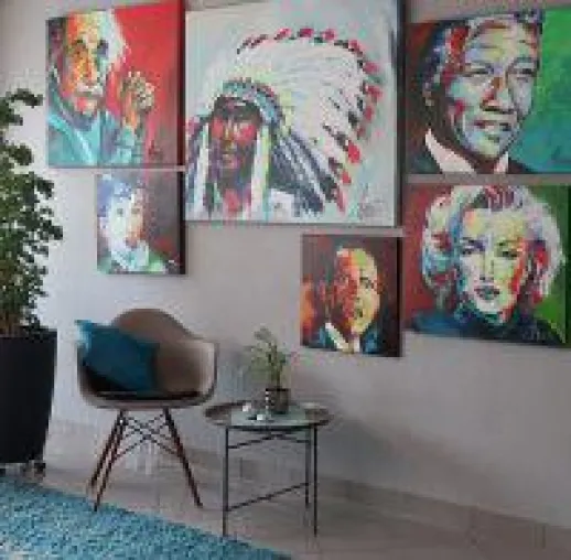Bild: Farbe ist Leben - so könnte der Leitspruch von Mersch-ART lauten