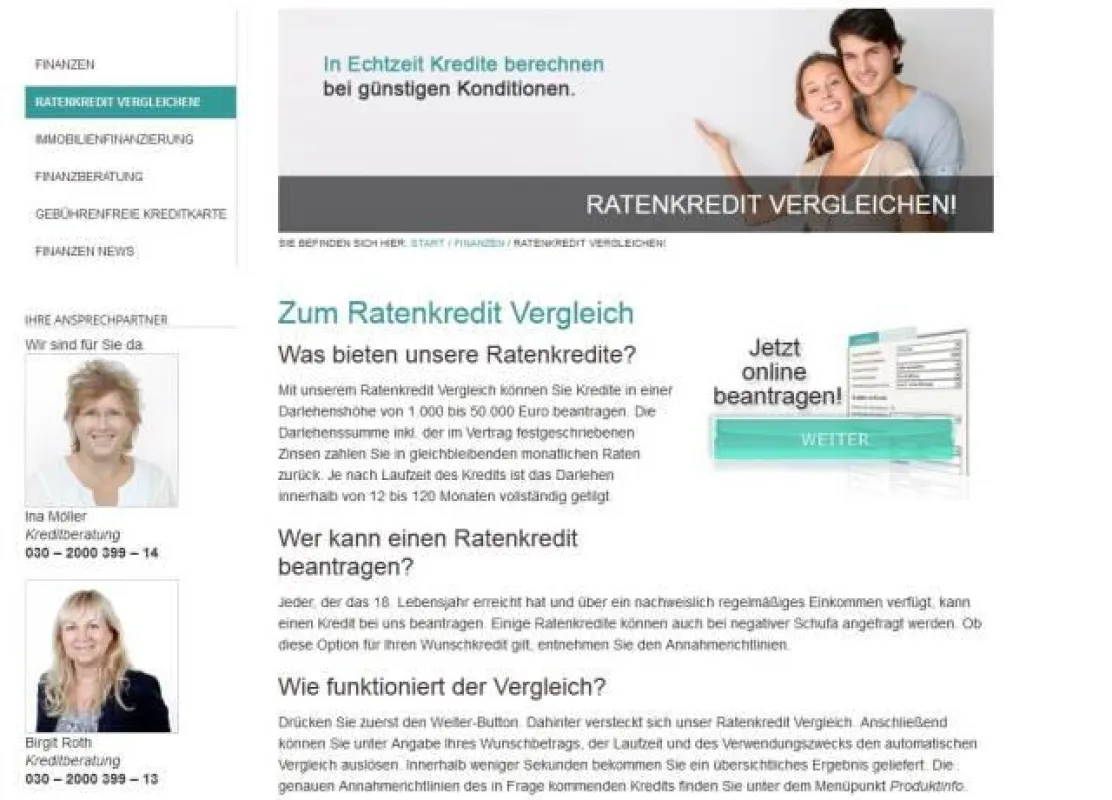 Hegner & Möller GmbH: Neues Online Feature Ratenkredit Vergleich