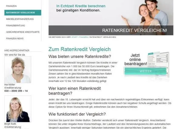 Bild: Beschleunigte Kreditvermittlung durch neues Onlinefeature