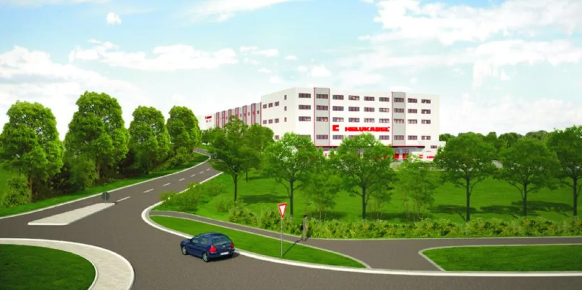 Computeranimation des Erweiterungsbaus nach der Inbetriebnahme im 1. Quartal 2013