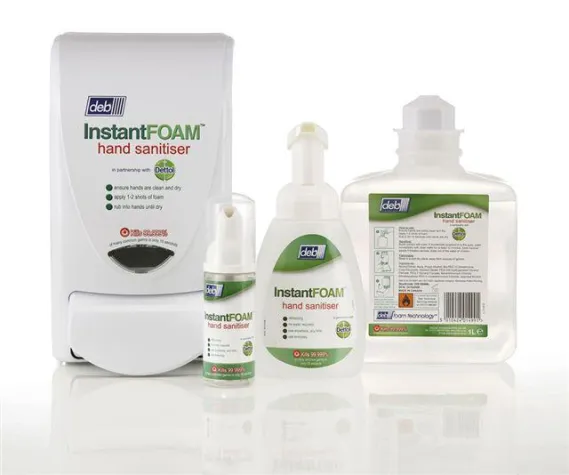 Deb präsentiert erstmalig Hygieneschaum zur Handreinigung ohne Wasser Bild: Deb präsentiert erstmalig Hygieneschaum zur Handreinigung ohne Wasser