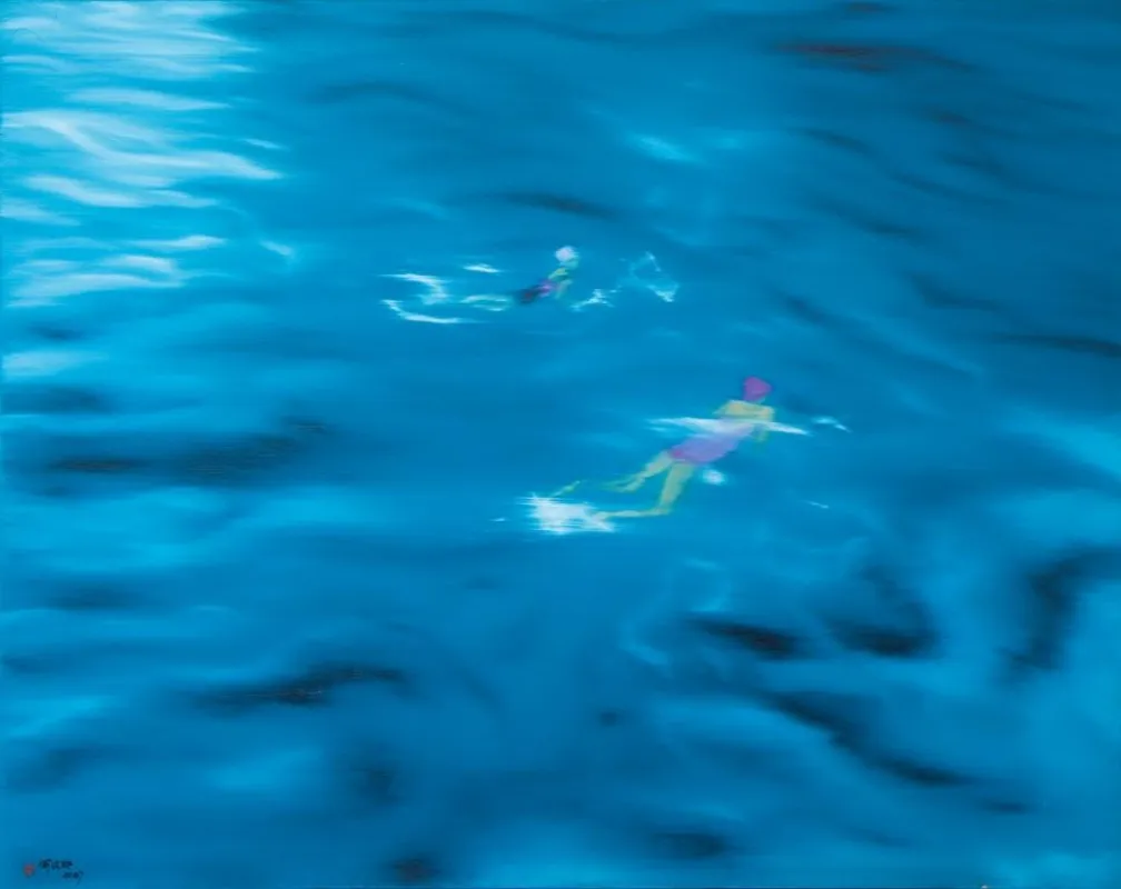 He Wenjue: Water. 2005. Öl auf Leinwand . 121 x 152 cm