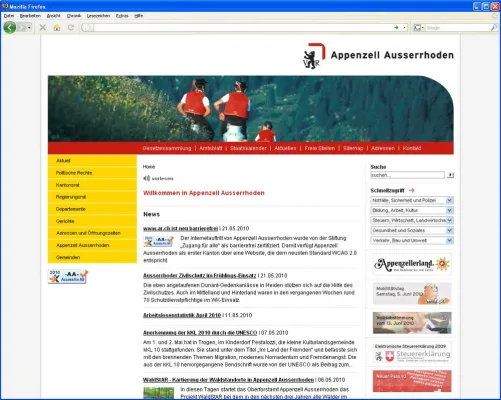 Bild: Barrierefrei: ar.ch als erste Schweizer Website nach WCAG 2.0 Richtlinien mit AA zertifiziert