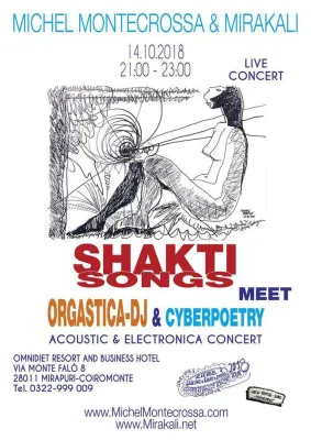 Bild: ‘Shakti Songs meet Orgastica-DJ & Cyberpoetry’ - Michel Montecrossa & Mirakali am 14. Oktober live im Omnidiet