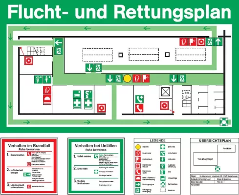 Bild: Flucht- und Rettungspläne regelmäßig aktualisieren