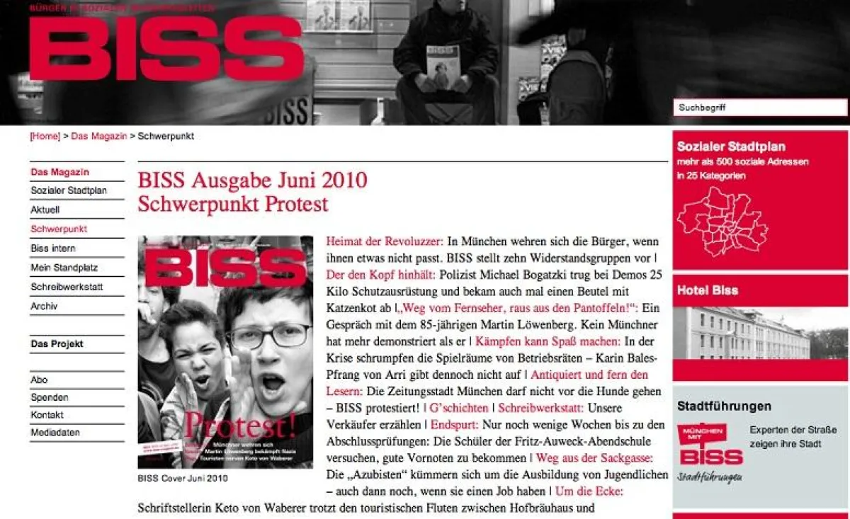 Homepage Biss-magazin.de