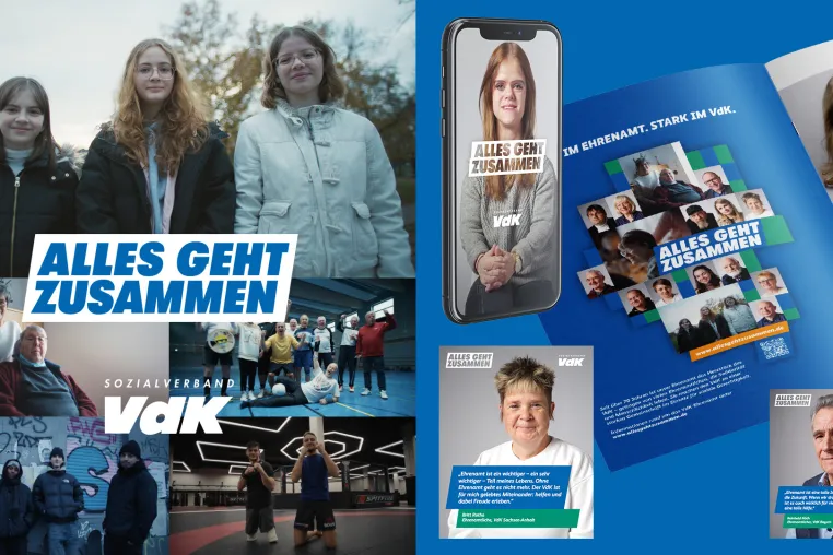 Bild: “Alles geht zusammen“ – Studio GOOD und Firmament entwickeln neue Ehrenamtskampagne für den VdK