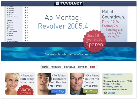 Revolver 2005.4: Die Technik der großen Konzerne jetzt auch für kleine Firmen Bild: Revolver 2005.4: Die Technik der großen Konzerne jetzt auch für kleine Firmen