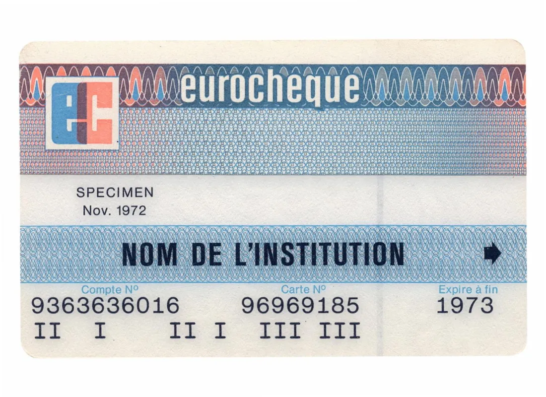 Der eurocheque feiert am 1. Mai 2019 offiziell seinen 50. Geburtstag. (Quelle G+D)