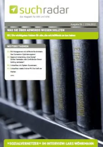 Bild: SEO-/SEM-Magazin suchradar gibt Unternehmen wichtige Hilfestellungen in Sachen Google AdWords