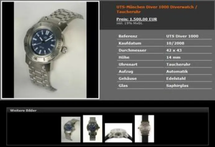 UTS München: Uhren mit Perfektion bis ins Detail Bild: UTS München: Uhren mit Perfektion bis ins Detail