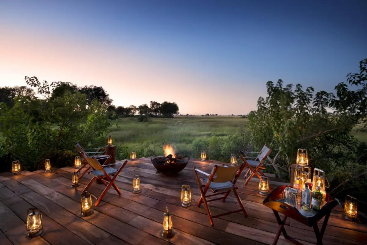 duba Plains Camp in Botswana