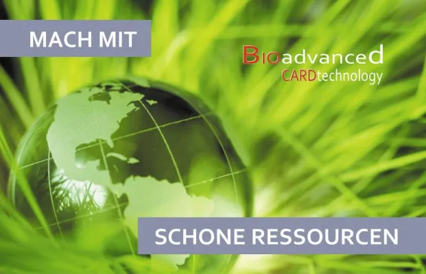 Bild: Nachwachsender Rohstoff als Alternative für Karten aus PVC