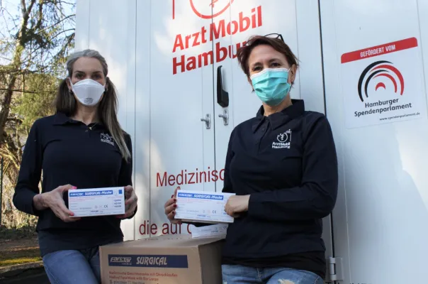 Bild: FarStar® medical spendet medizinische OP-Masken für Hamburger ArztMobil