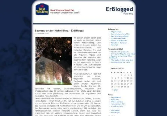 Bild: Weblog Best Western Hotel Erb: Erster in Deutschland, erster in Europa und dritter weltweit