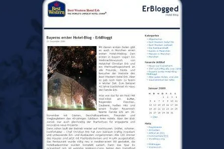 Bild: Weblog Best Western Hotel Erb: Erster in Deutschland, erster in Europa und dritter weltweit