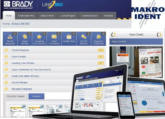 Lockout-Tagout: Optimierte Prozeduren mit der Brady LINK360-Software Bild: Lockout-Tagout: Optimierte Prozeduren mit der Brady LINK360-Software