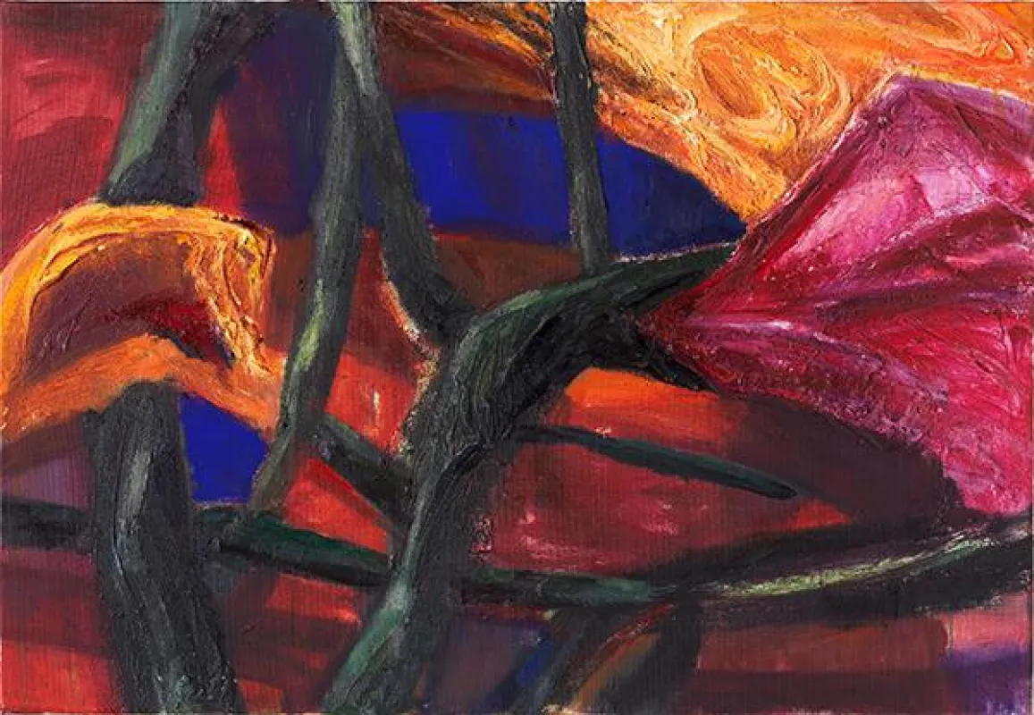 Trak Wendisch, o.T., 2012, Mischtechnik auf Leinwand, 90x130 cm