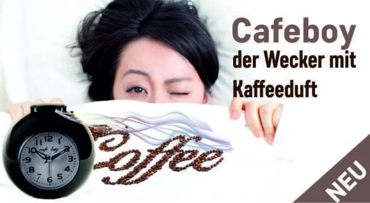 Bild: GADGET Wecker CAFEBOY - Mit Kaffeearoma geweckt werden