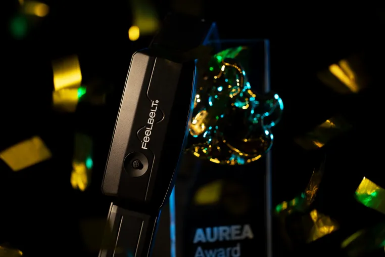 Bild: Feelbelt gewinnt AUREA Award für Experience