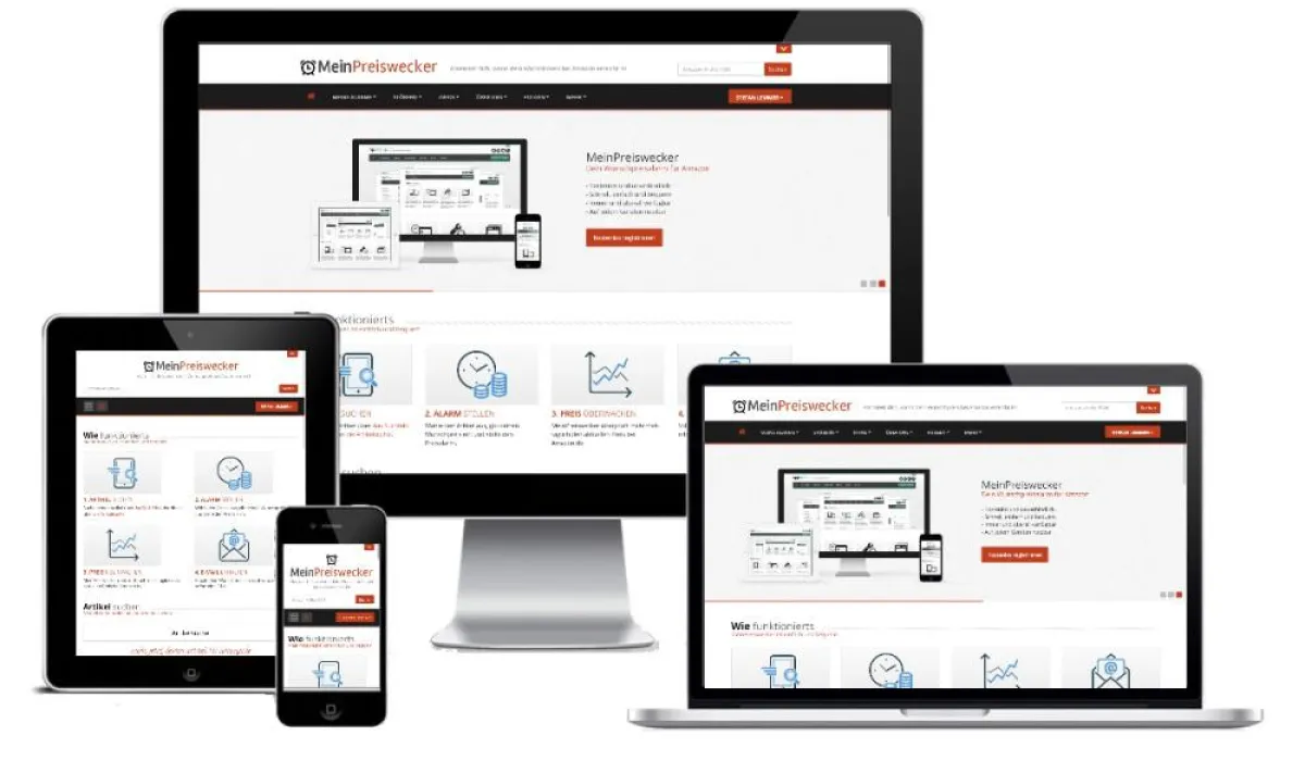 MeinPreiswecker alarmiert dich, wenn dein Wunschpreis bei Amazon erreicht ist