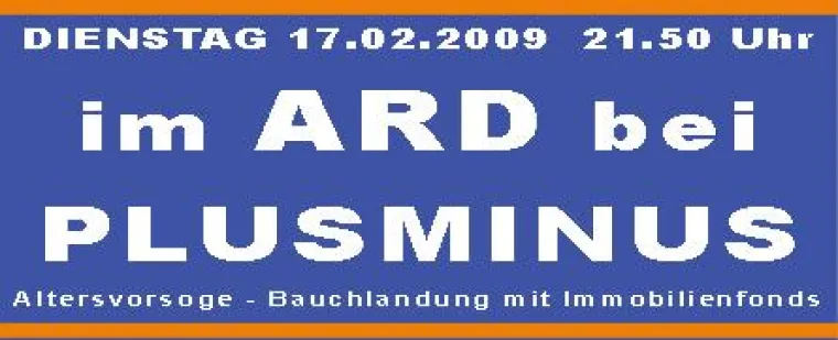Bild: Plusminus informiert über Altersvorsorge mit Bauchlandung