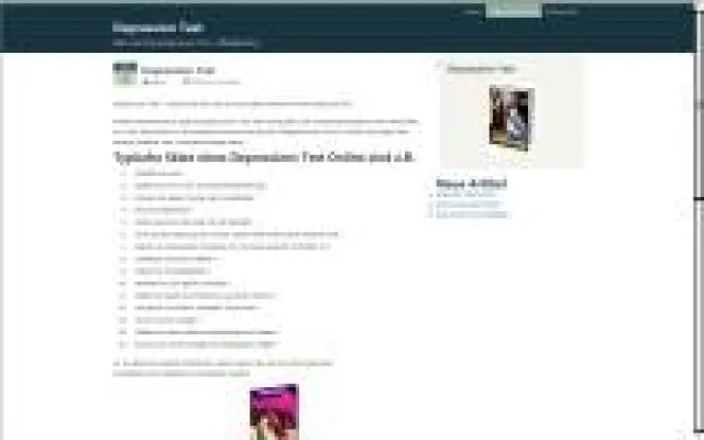 Bild: Depression-Test Pro und Contra