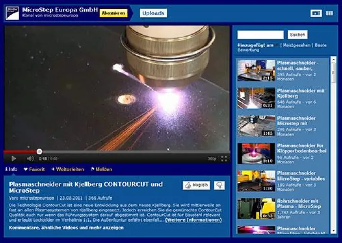 Bild: MicroStep – umfangreiche Video- und Bildergalerien auf YouTube und Flickr