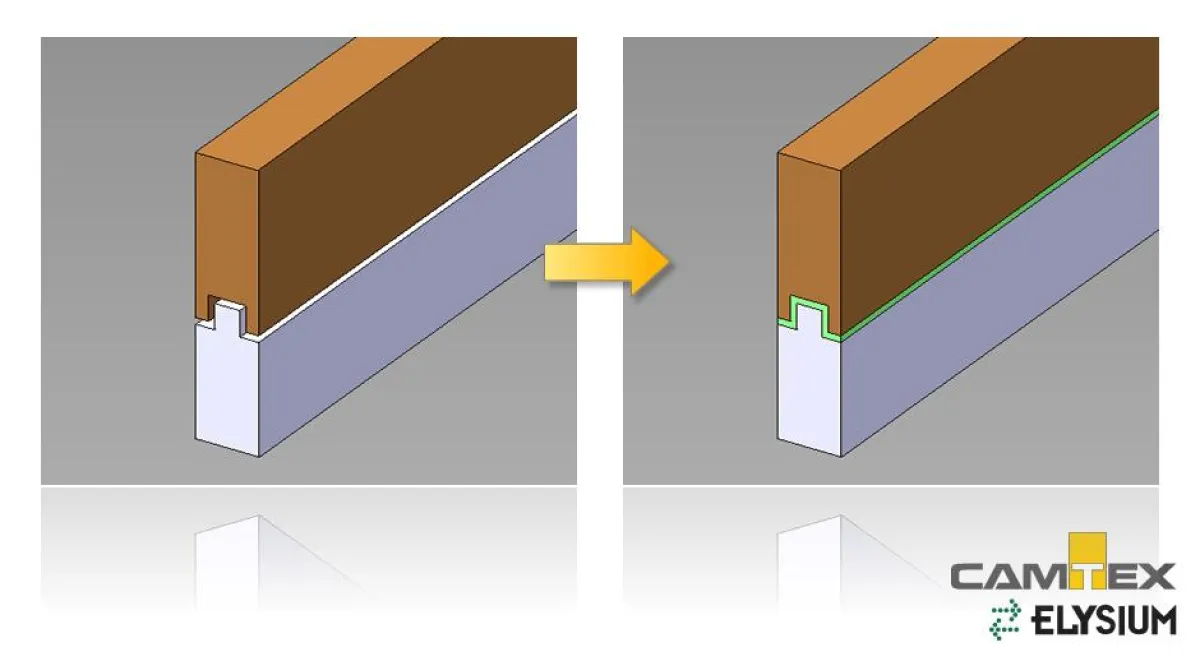 CADdoctor füllt Spalten im CAD-Modell