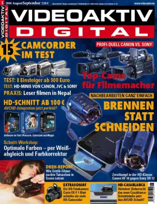 Bild: Camcorder-Tests und mehr - Technikinfos und Kreativvorschläge in der neuen VIDEOAKTIV 5/2008
