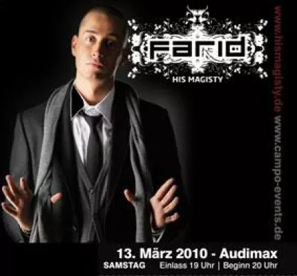 Bild: Farid "his magic" live im Audimax Brandenburg an der Havel am 13.03.2010