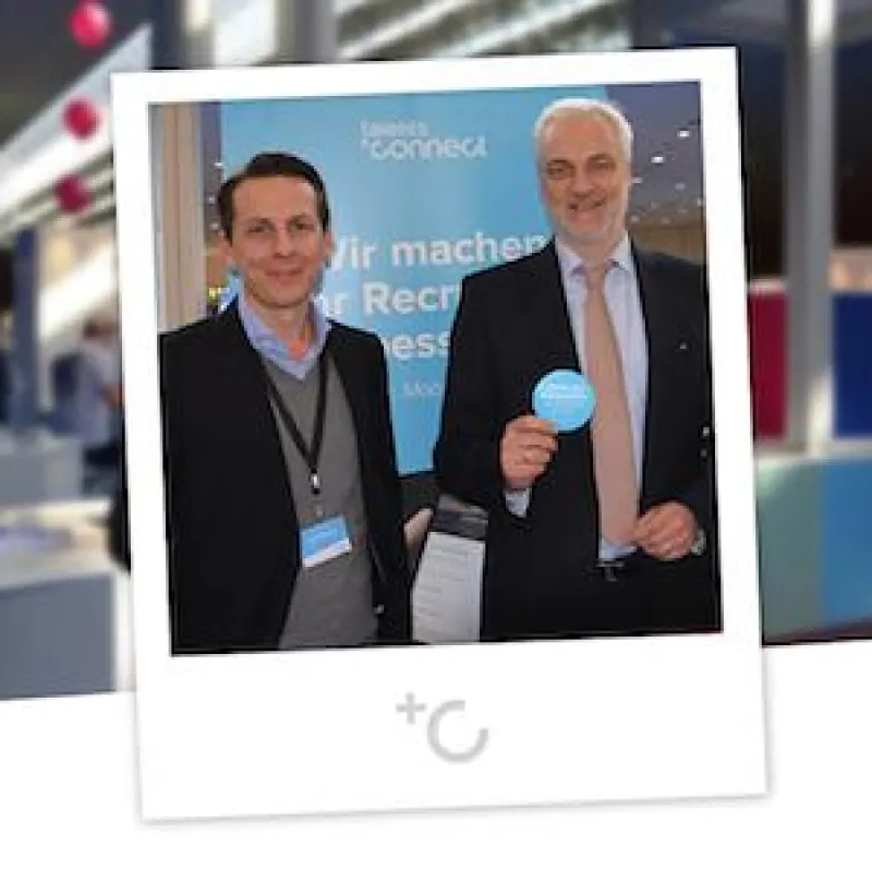 NRW-Wirtschaftsminister Garrelt Duin mit René Milbradt von Talents Connect