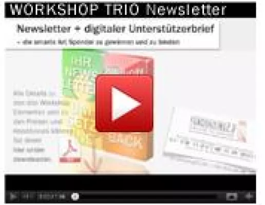 Bild: Stipendium zu vergeben für den dreistufigen fundraising 2.0 WORK[SHOP] zum Thema Newsletter-Marketing