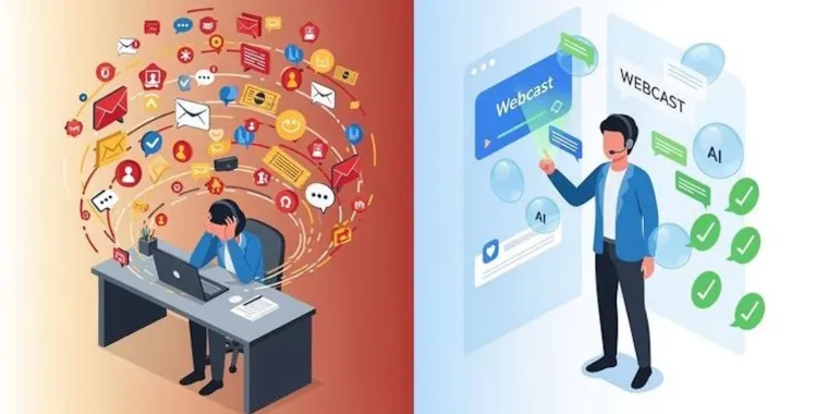 Webcast-Archive als Support-Booster: Wie Unternehmen ihre Ticket-Flut um 50% senken Bild: Webcast-Archive als Support-Booster: Wie Unternehmen ihre Ticket-Flut um 50% senken