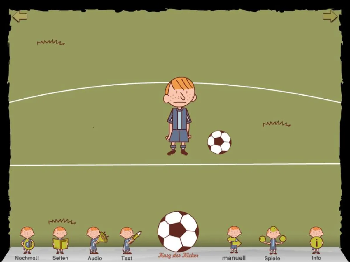 Volltreffer: Kurz der Kicker als interaktive Applikation für das iPad.